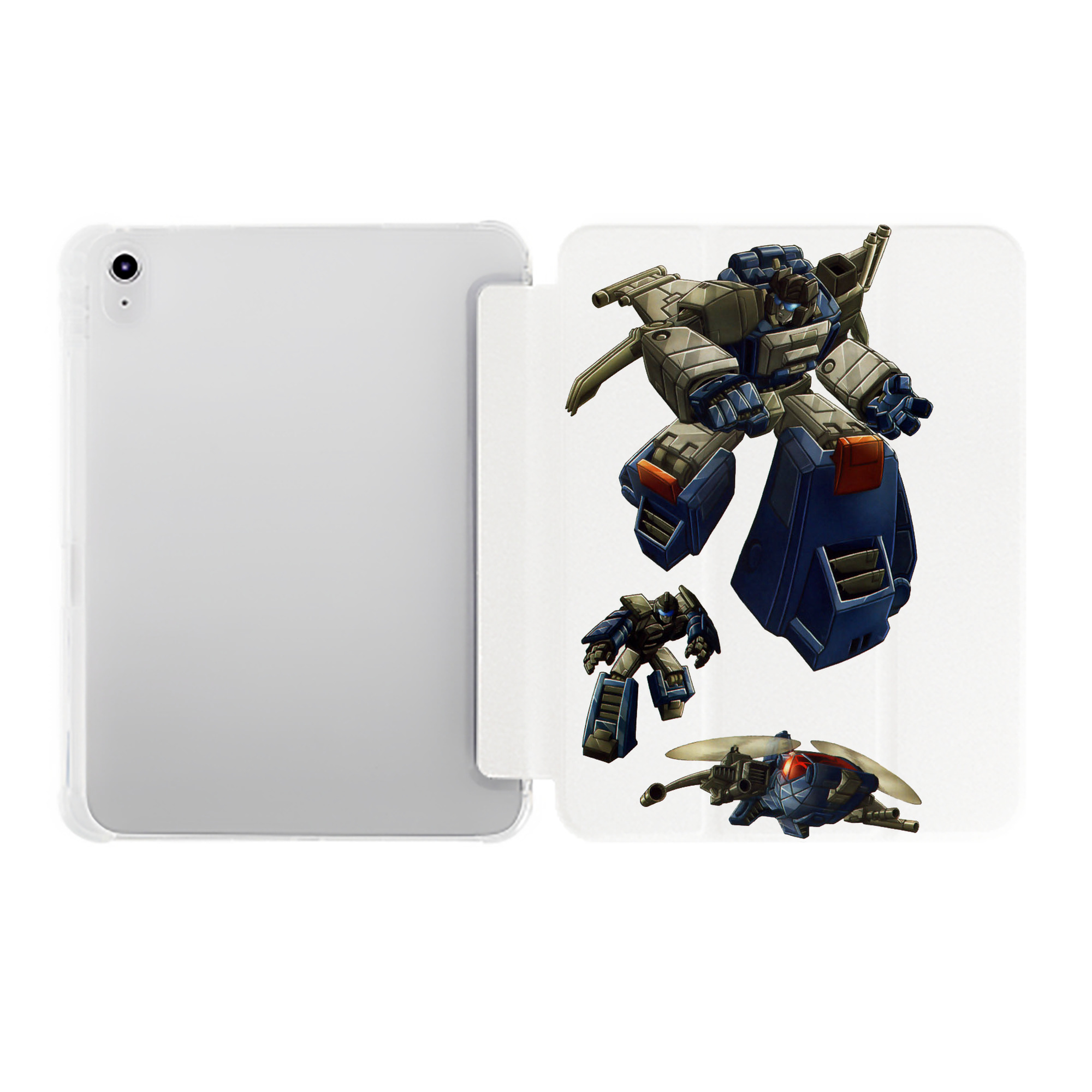 （画像用）  IPad ケース ペン収納付き 三つ折りスタンド PUレザー×シリコン 対応機種9.5/10.5/10.9インチ